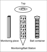 Below-ground bait system